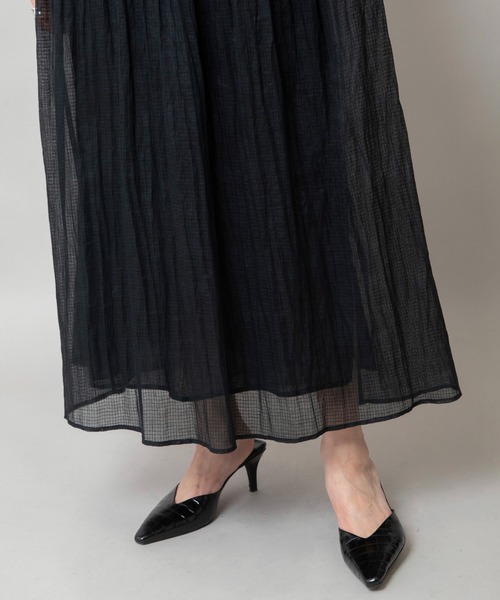 Munich（ミューニック）の「【KOTA CHECK】ギャザースカート（スカート・レディース・ライトベージュ/ブラック/ダークオレンジ・M/S）」の11枚目の写真