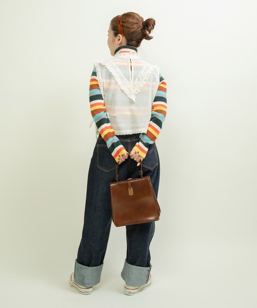 Dot＆Stripes CHILD WOMAN（ドットアンドストライプス　チャイルドウーマン）の「コットンメッシュ レースノースリーブブラウス（シャツ/ブラウス・レディース・キナリ・FREE）」の14枚目の写真