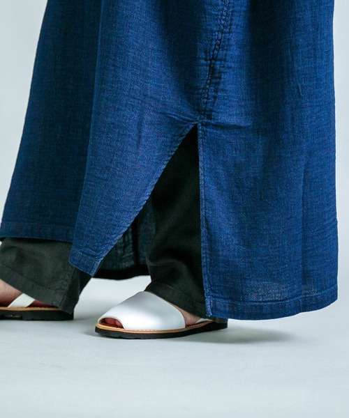 OMNIGOD womens / オムニゴッド ] インディゴ二重ガーゼ