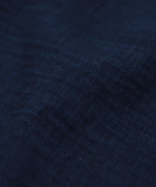 OMNIGOD（オムニゴッド）の「[ OMNIGOD womens / オムニゴッド ] インディゴ二重ガーゼ ノースリーブバルーンワンピース（ワンピース・レディース・インディゴブルー・FREE）」の3枚目の写真