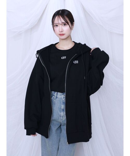 EATME(イートミー)の「フードパーカー(パーカー・レディース・オフホワイト/ブラック・FREE)」の8枚目の写真