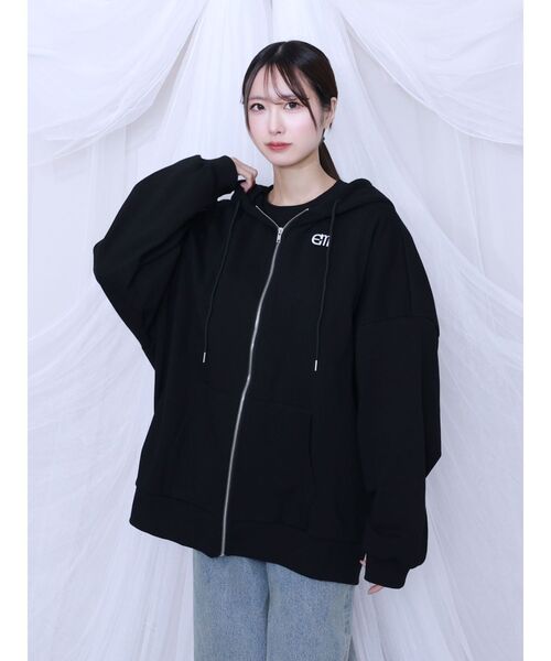 EATME(イートミー)の「フードパーカー(パーカー・レディース・オフホワイト/ブラック・FREE)」の9枚目の写真