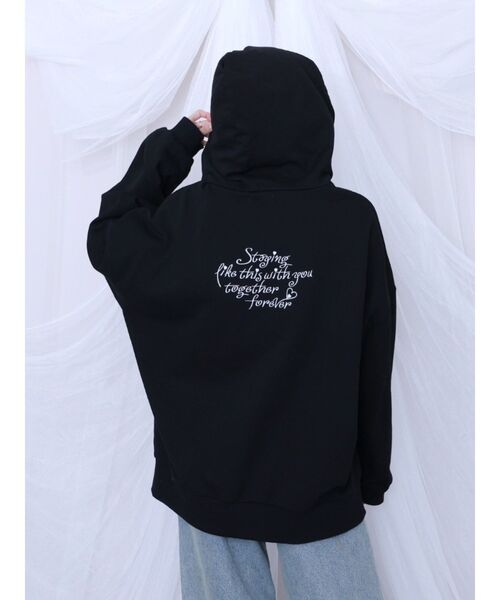 EATME(イートミー)の「フードパーカー(パーカー・レディース・オフホワイト/ブラック・FREE)」の11枚目の写真