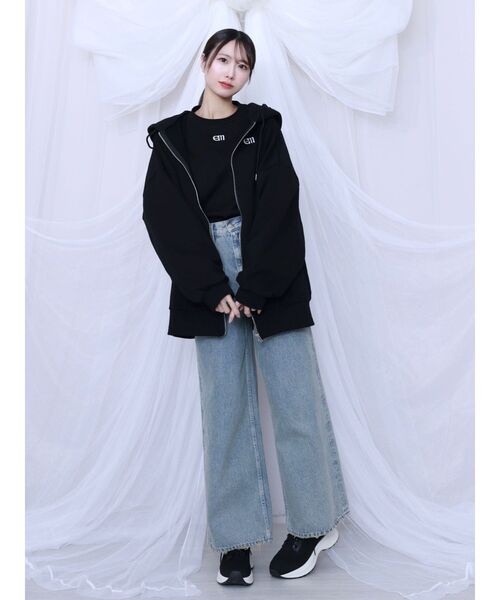 EATME(イートミー)の「フードパーカー(パーカー・レディース・オフホワイト/ブラック・FREE)」の13枚目の写真