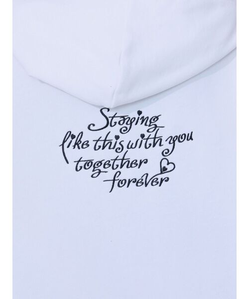 EATME(イートミー)の「フードパーカー(パーカー・レディース・オフホワイト/ブラック・FREE)」の15枚目の写真