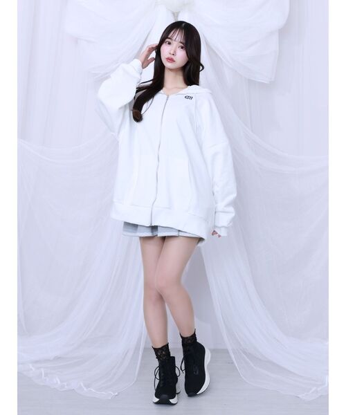 EATME(イートミー)の「フードパーカー(パーカー・レディース・オフホワイト/ブラック・FREE)」の18枚目の写真