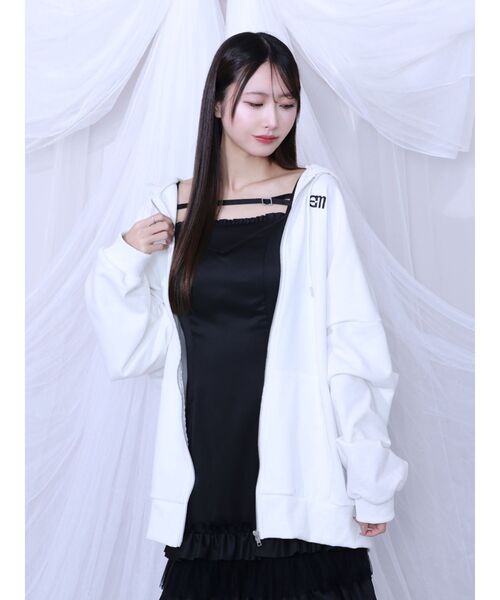 EATME(イートミー)の「フードパーカー(パーカー・レディース・オフホワイト/ブラック・FREE)」の19枚目の写真