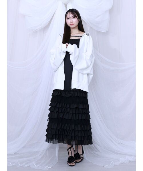 EATME(イートミー)の「フードパーカー(パーカー・レディース・オフホワイト/ブラック・FREE)」の21枚目の写真