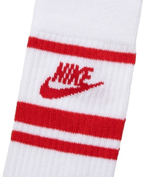 NIKE(ナイキ)の「NIKE/ナイキ ソックス NSW エブリデイ エッセンシャル クルー ソックス 3足組 DX5089(ソックス/靴下・メンズ・ホワイト×レッド/ホワイト×ブルー/ホワイト×ブラック/ブラック×ホワイト・25-27CM)」の7枚目の写真