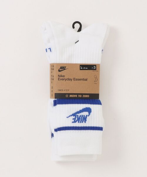 NIKE(ナイキ)の「NIKE/ナイキ ソックス NSW エブリデイ エッセンシャル クルー ソックス 3足組 DX5089(ソックス/靴下・メンズ・ホワイト×レッド/ホワイト×ブルー/ホワイト×ブラック/ブラック×ホワイト・25-27CM)」の19枚目の写真