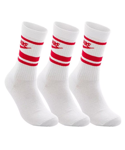 NIKE(ナイキ)の「NIKE/ナイキ ソックス NSW エブリデイ エッセンシャル クルー ソックス 3足組 DX5089(ソックス/靴下・メンズ・ホワイト×レッド/ホワイト×ブルー/ホワイト×ブラック/ブラック×ホワイト・25-27CM)」の21枚目の写真