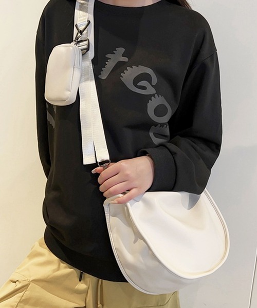 新作新品！ジーフォア　ラウンドバッグ⚫︎通勤ハンドバッグ⚫︎ショルダー付き 新作新品！ジーフォア ラウンドバッグ⚫︎通勤ハンドバッグ