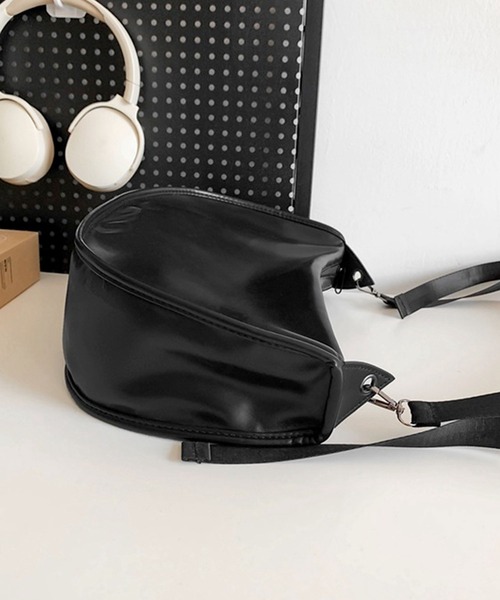 新作新品！ジーフォア　ラウンドバッグ⚫︎通勤ハンドバッグ⚫︎ショルダー付き セール】【ミニポーチ付・軽量】レザータッチラウンドショルダー