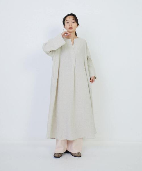 アデュートリステス LOISIR リネン パッチワーク ワンピース リバティプリントパッチワークワンピース｜BIGI online store