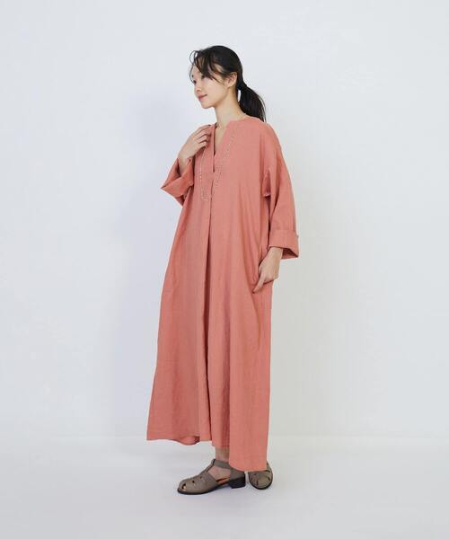 全方位ウケ！爽やかワンピ】シャンブレーデニムタックワンピース
