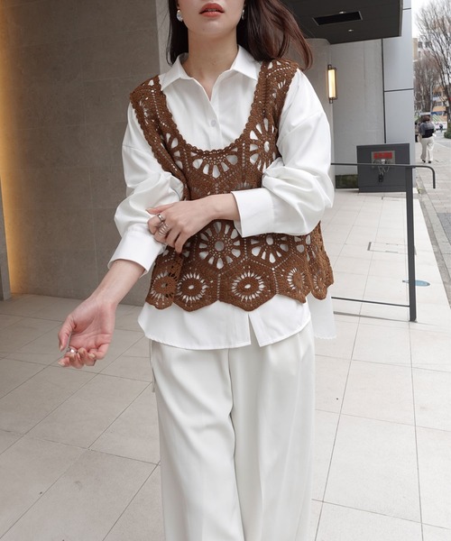 かぎ針ビスチェタンク（タンクトップ）｜CORNERS（コーナーズ