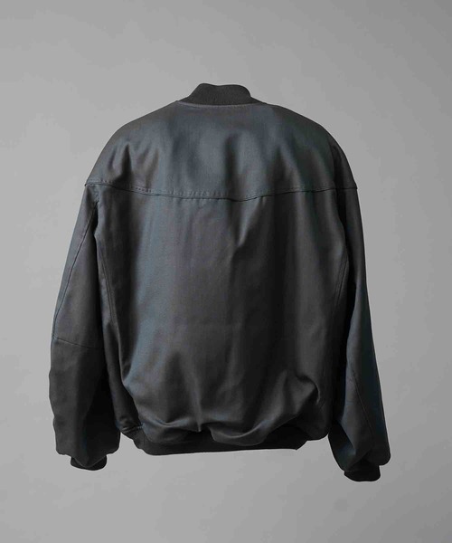 MAISON SPECIAL(メゾンスペシャル)の「《UNISEX》4 Colors Chambray Washable Wool Prime-Over Derby Jacket/4色シャンブレーウォッシャブルウールプライムオーバーダービージャケット【MAISON SPECIAL/メゾンスペシャル】(ブルゾン・メンズ・グレー/ブラック/チャコールグレー/ホワイト/ブルー・1/2/0)」の7枚目の写真
