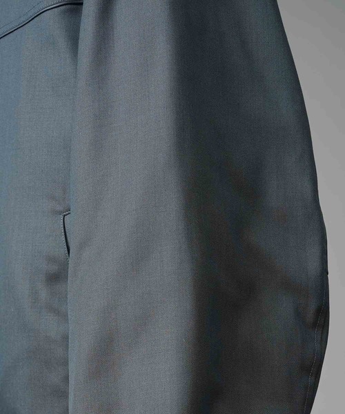MAISON SPECIAL(メゾンスペシャル)の「《UNISEX》4 Colors Chambray Washable Wool Prime-Over Derby Jacket/4色シャンブレーウォッシャブルウールプライムオーバーダービージャケット【MAISON SPECIAL/メゾンスペシャル】(ブルゾン・メンズ・グレー/ブラック/チャコールグレー/ホワイト/ブルー・1/2/0)」の11枚目の写真