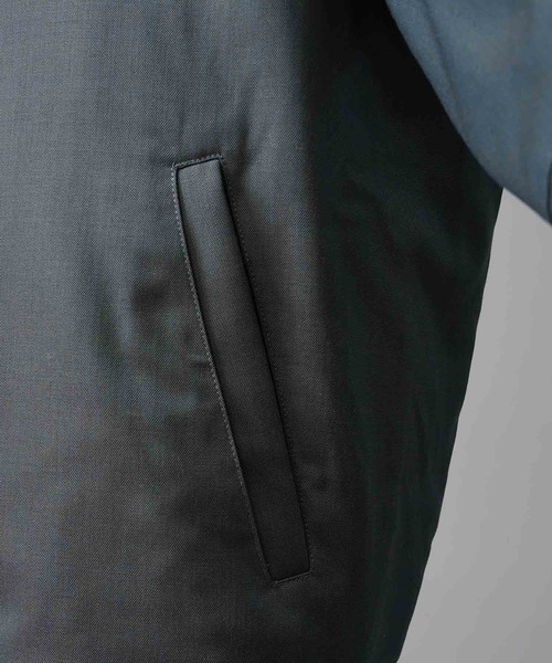 MAISON SPECIAL(メゾンスペシャル)の「《UNISEX》4 Colors Chambray Washable Wool Prime-Over Derby Jacket/4色シャンブレーウォッシャブルウールプライムオーバーダービージャケット【MAISON SPECIAL/メゾンスペシャル】(ブルゾン・メンズ・グレー/ブラック/チャコールグレー/ホワイト/ブルー・1/2/0)」の10枚目の写真