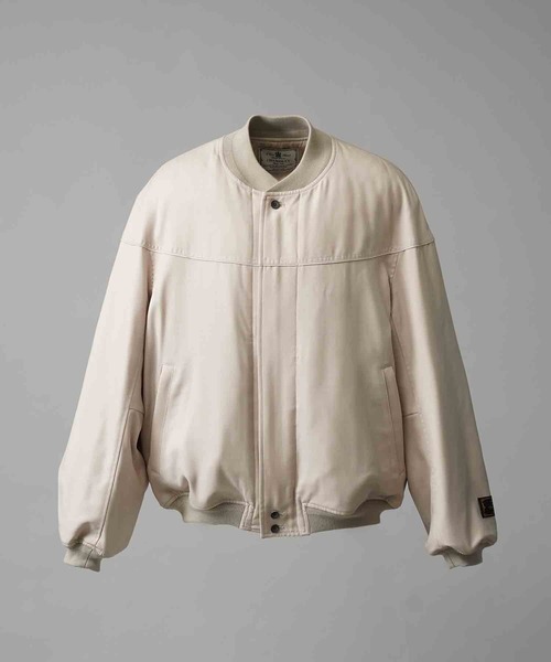 MAISON SPECIAL(メゾンスペシャル)の「《UNISEX》4 Colors Chambray Washable Wool Prime-Over Derby Jacket/4色シャンブレーウォッシャブルウールプライムオーバーダービージャケット【MAISON SPECIAL/メゾンスペシャル】(ブルゾン・メンズ・グレー/ブラック/チャコールグレー/ホワイト/ブルー・1/2/0)」の16枚目の写真