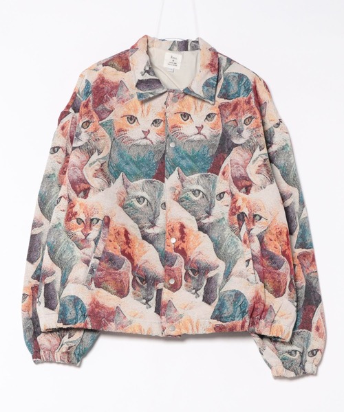 Revo.（レボ）の「Revo. ヴィンテージライク ゴブラン ジャガード 総柄 コーチジャケット（ブルゾン・メンズ・その他4/その他1/その他2/その他3・1/2）」の9枚目の写真