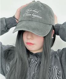 WEGO | WEGO/【25年春夏新作】ロゴ刺繍ピグメントキャップ(キャップ)
