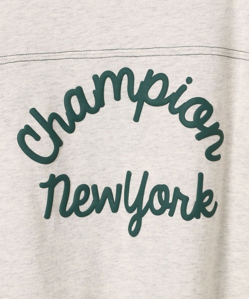 Champion（チャンピオン）の「【Champion(チャンピオン)】配色ステッチＴ(KIDS)（Tシャツ/カットソー・キッズ・ブラック/グレー/オートミール・110cm/120cm/130cm/140cm/150cm）」の19枚目の写真