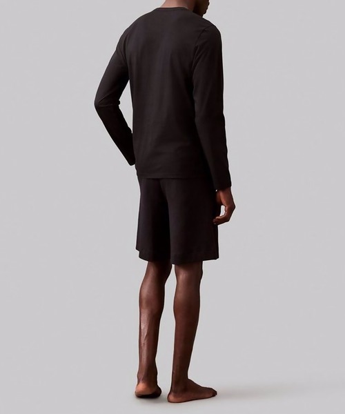 Calvin Klein(カルバン・クライン)の「【 Calvin Klein / カルバン クライン 】- メンズ ハーフ パンツ ラウンジウェア(スウェットパンツ・メンズ・ブラック/グレー・S/M/L)」の4枚目の写真