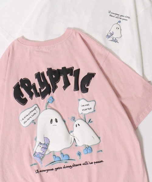 SITRY（シトリー）の「2026SS新柄 Ghost Foam Print T-Shirt/ゴースト 発泡プリント オーバーサイズ 半袖Tシャツ レディース メンズ（Tシャツ/カットソー・メンズ・ブラック/スモークピンク/ホワイト/グレイッシュブルー/ホワイト系その他/ブラック系その他/ブラック系その他2/ピンク系その他/ホワイト系その他2/ブルー系その他/ホワイト系その他4/ブラック系その他3/ホワイト系その他3/ブラック系その他4/ブラック系その他6/ブラック系その他5/ホワイト系その他5/ホワイト系その他6/サックスブルー/ブルー系その他2・L/M）」の20枚目の写真