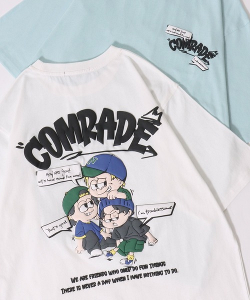 SITRY（シトリー）の「2026SS新柄 Ghost Foam Print T-Shirt/ゴースト 発泡プリント オーバーサイズ 半袖Tシャツ レディース メンズ（Tシャツ/カットソー・メンズ・ブラック/スモークピンク/ホワイト/グレイッシュブルー/ホワイト系その他/ブラック系その他/ブラック系その他2/ピンク系その他/ホワイト系その他2/ブルー系その他/ホワイト系その他4/ブラック系その他3/ホワイト系その他3/ブラック系その他4/ブラック系その他6/ブラック系その他5/ホワイト系その他5/ホワイト系その他6/サックスブルー/ブルー系その他2・L/M）」の4枚目の写真