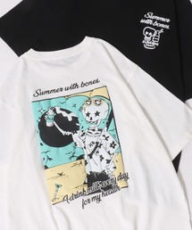 2026SS新柄 Ghost Foam Print T-Shirt/ゴースト 発泡プリント オーバーサイズ 半袖Tシャツ レディース メンズ