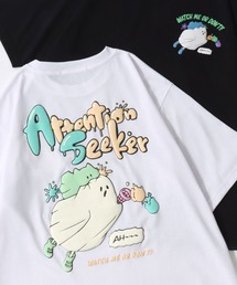2026SS新柄 Ghost Foam Print T-Shirt/ゴースト 発泡プリント オーバーサイズ 半袖Tシャツ レディース メンズ