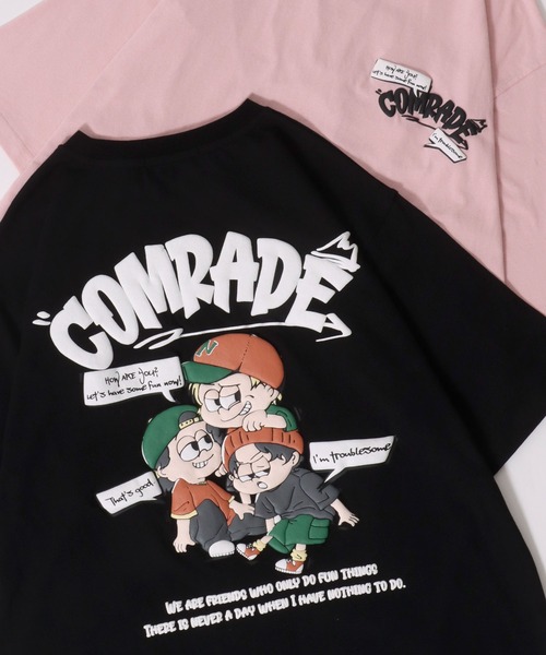 SITRY（シトリー）の「2026SS新柄 Ghost Foam Print T-Shirt/ゴースト 発泡プリント オーバーサイズ 半袖Tシャツ レディース メンズ（Tシャツ/カットソー・メンズ・ブラック/スモークピンク/ホワイト/グレイッシュブルー/ホワイト系その他/ブラック系その他/ブラック系その他2/ピンク系その他/ホワイト系その他2/ブルー系その他/ホワイト系その他4/ブラック系その他3/ホワイト系その他3/ブラック系その他4/ブラック系その他6/ブラック系その他5/ホワイト系その他5/ホワイト系その他6/サックスブルー/ブルー系その他2・L/M）」の11枚目の写真