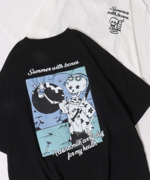 SITRY（シトリー）の「2026SS新柄 Ghost Foam Print T-Shirt/ゴースト 発泡プリント オーバーサイズ 半袖Tシャツ レディース メンズ（Tシャツ/カットソー・メンズ・ブラック/スモークピンク/ホワイト/グレイッシュブルー/ホワイト系その他/ブラック系その他/ブラック系その他2/ピンク系その他/ホワイト系その他2/ブルー系その他/ホワイト系その他4/ブラック系その他3/ホワイト系その他3/ブラック系その他4/ブラック系その他6/ブラック系その他5/ホワイト系その他5/ホワイト系その他6/サックスブルー/ブルー系その他2・L/M）」の13枚目の写真