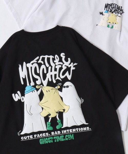 SITRY（シトリー）の「2026SS新柄 Ghost Foam Print T-Shirt/ゴースト 発泡プリント オーバーサイズ 半袖Tシャツ レディース メンズ（Tシャツ/カットソー・メンズ・ブラック/スモークピンク/ホワイト/グレイッシュブルー/ホワイト系その他/ブラック系その他/ブラック系その他2/ピンク系その他/ホワイト系その他2/ブルー系その他/ホワイト系その他4/ブラック系その他3/ホワイト系その他3/ブラック系その他4/ブラック系その他6/ブラック系その他5/ホワイト系その他5/ホワイト系その他6/サックスブルー/ブルー系その他2・L/M）」の15枚目の写真