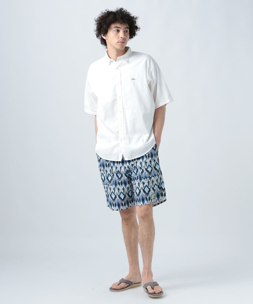 BAYFLOW（ベイフロー）の「ワンポイント刺繍半袖シャツ（シャツ/ブラウス・メンズ・チャコール/グリーン/オフホワイト・LARGE/MEDIUM）」の7枚目の写真