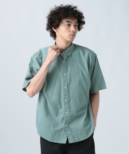 BAYFLOW（ベイフロー）の「ワンポイント刺繍半袖シャツ（シャツ/ブラウス・メンズ・チャコール/グリーン/オフホワイト・LARGE/MEDIUM）」の18枚目の写真