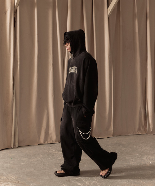 LIBERE(リベーレ)の「LIBERE リベーレ / WASHED BEADS HOODIE グラフィックプリントパールビーズビッグシルエットフーディー パーカー / 251243-251244(パーカー・メンズ・ブラック/グレー・LARGE/MEDIUM/SMALL)」の19枚目の写真