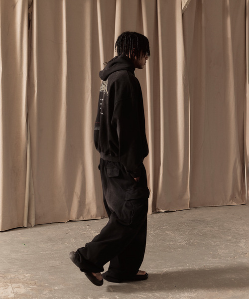 LIBERE(リベーレ)の「LIBERE リベーレ / WASHED BEADS HOODIE グラフィックプリントパールビーズビッグシルエットフーディー パーカー / 251243-251244(パーカー・メンズ・ブラック/グレー・LARGE/MEDIUM/SMALL)」の18枚目の写真