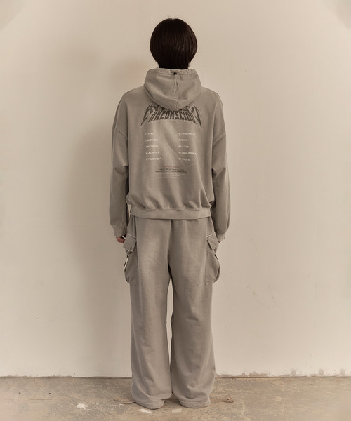 LIBERE(リベーレ)の「LIBERE リベーレ / WASHED BEADS HOODIE グラフィックプリントパールビーズビッグシルエットフーディー パーカー / 251243-251244(パーカー・メンズ・ブラック/グレー・LARGE/MEDIUM/SMALL)」の15枚目の写真