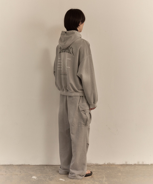 LIBERE(リベーレ)の「LIBERE リベーレ / WASHED BEADS HOODIE グラフィックプリントパールビーズビッグシルエットフーディー パーカー / 251243-251244(パーカー・メンズ・ブラック/グレー・LARGE/MEDIUM/SMALL)」の14枚目の写真
