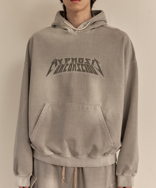 LIBERE(リベーレ)の「LIBERE リベーレ / WASHED BEADS HOODIE グラフィックプリントパールビーズビッグシルエットフーディー パーカー / 251243-251244(パーカー・メンズ・ブラック/グレー・LARGE/MEDIUM/SMALL)」の13枚目の写真