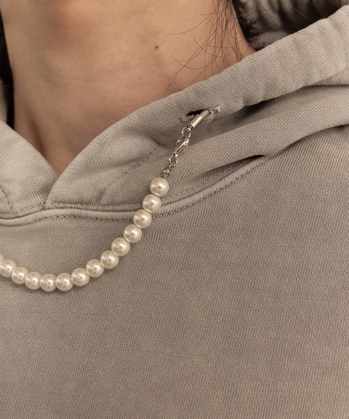 LIBERE(リベーレ)の「LIBERE リベーレ / WASHED BEADS HOODIE グラフィックプリントパールビーズビッグシルエットフーディー パーカー / 251243-251244(パーカー・メンズ・ブラック/グレー・LARGE/MEDIUM/SMALL)」の12枚目の写真