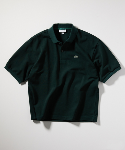 美品 ラコステ 別注 スタンドカラー ポロシャツカーキ 5 L セール】LACOSTE / ラコステ 別注 ポロシャツ（ポロシャツ