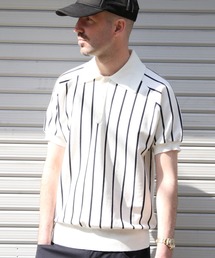 DRY KNIT STRIPE POLO SHIRTS