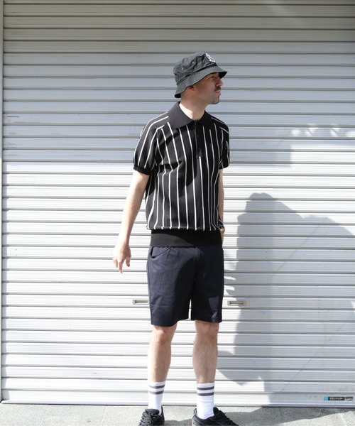 TMT（ティーエムティー）の「DRY KNIT STRIPE POLO SHIRTS（ポロシャツ・メンズ・ネイビー/ブラック/ホワイト・LARGE/X-LARGE/MEDIUM）」の5枚目の写真