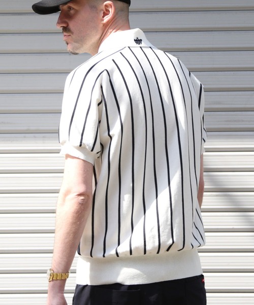 TMT（ティーエムティー）の「DRY KNIT STRIPE POLO SHIRTS（ポロシャツ・メンズ・ネイビー/ブラック/ホワイト・LARGE/X-LARGE/MEDIUM）」の8枚目の写真