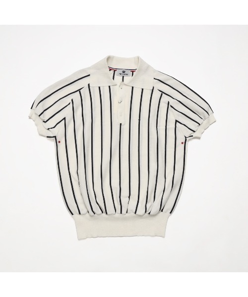 TMT（ティーエムティー）の「DRY KNIT STRIPE POLO SHIRTS（ポロシャツ・メンズ・ネイビー/ブラック/ホワイト・LARGE/X-LARGE/MEDIUM）」の11枚目の写真