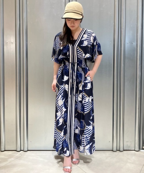 コースト☆シルバー☆ケープタックタイトドレス GINZA COUTURE/銀座クチュール】タック/ ノースリーブ