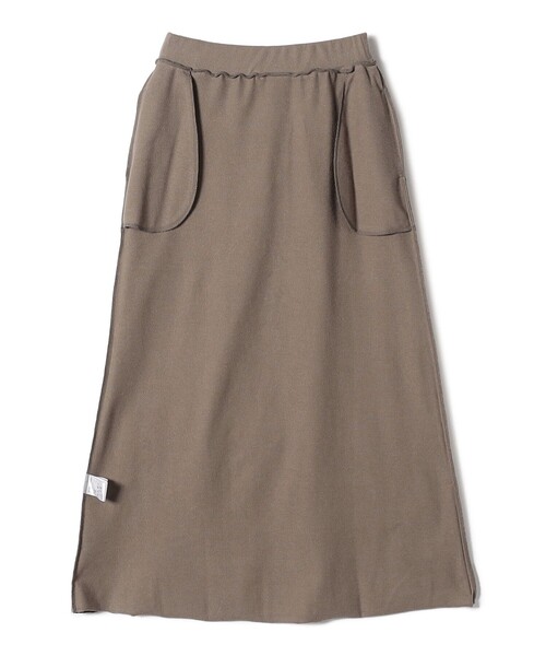 SLOANE(スローン)の「【SHIPS別注】SLOANE:〈手洗い可能〉スウェット スカート(スカート・レディース・ネイビー/ベージュ系その他・ONE SIZE)」の4枚目の写真